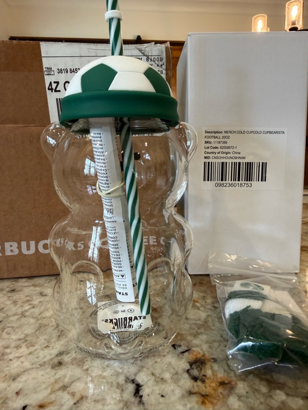⚽️🐻✨ NIB Starbucks Bearista FIFA World Cup Limited Edition Cold Cup Tumbler ✨🐻⚽️ - Picture 9 of 11